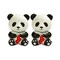 HiyaHiya Knitting Needle Point Protectors Panda (Set fo 2) for Small Needles (US 2-8) HIPANDAPOINTSM